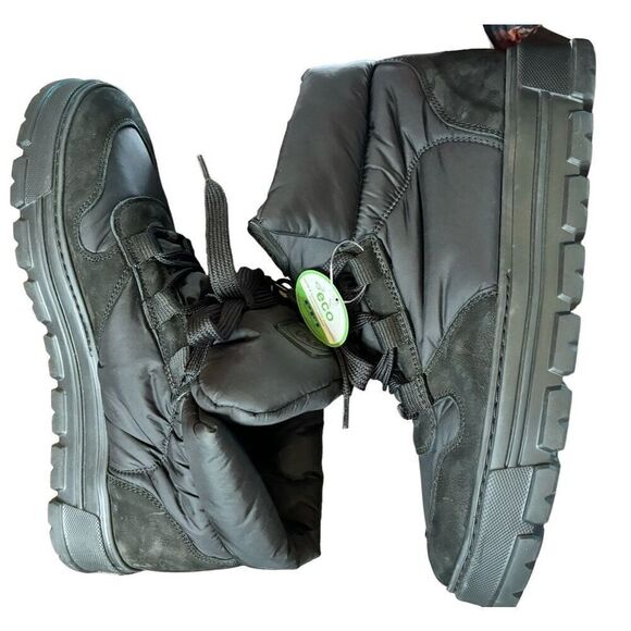 Paul Green Wool Lined Puffer Boot in Black NWOB Size 7 1/2 or US 10 - Picture 3 of 10